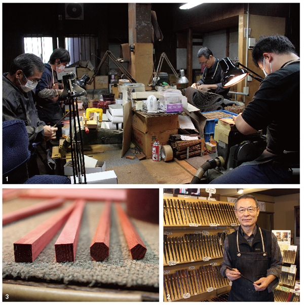 職人さんが作る江戸木箸