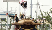 大阪 岸和田だんじり祭り試験曳きと銘菓「村雨（むらさめ）」